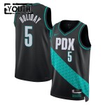 Maillot NBA Portland Trail Blazers Jrue Holiday Nike 2025-26 City Edition Noir Swingman - Enfant